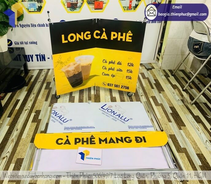 báo giá xe cafe take away di động tphcm quận 8