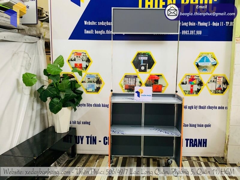 Báo giá tủ bán đồ ăn xếp gọn lưu động trên vỉa hè rẻ tiện lợi kinh doanh đường phố