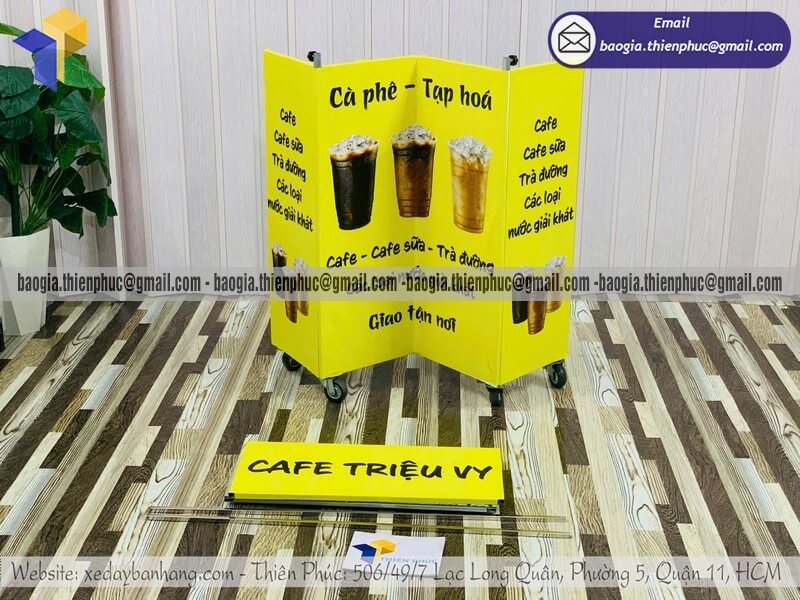 Báo giá xe đẩy bán cafe dạo xếp gọn lưu động trên vỉa hè giá tốt nhất thị trường giao hàng toàn quốc