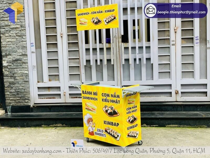 Đặt mua mẫu quầy bán cơm nắm lề đường giá rẻ uy tín chất lượng giá cả