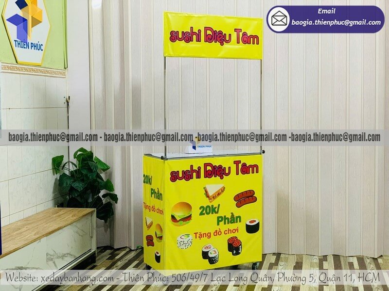 Giá quầy bán bánh mì dạo mini lắp ráp ngoài trời sản xuất gia công bán ngoài trời sự kiện