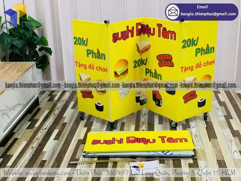 Giá quầy bán bánh mì dạo mini lắp ráp ngoài trời cá nhân gia công tại trường