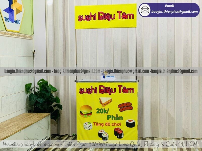 Giá quầy bán bánh mì dạo mini lắp ráp ngoài trời