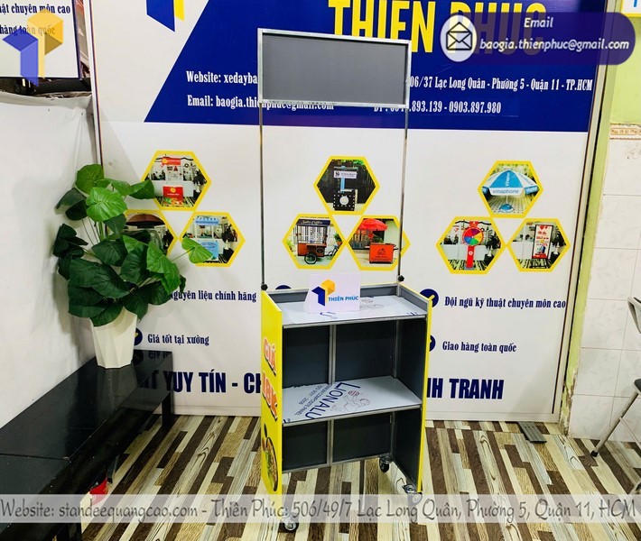 giá xe mì trộn gấp gọn TPHCM