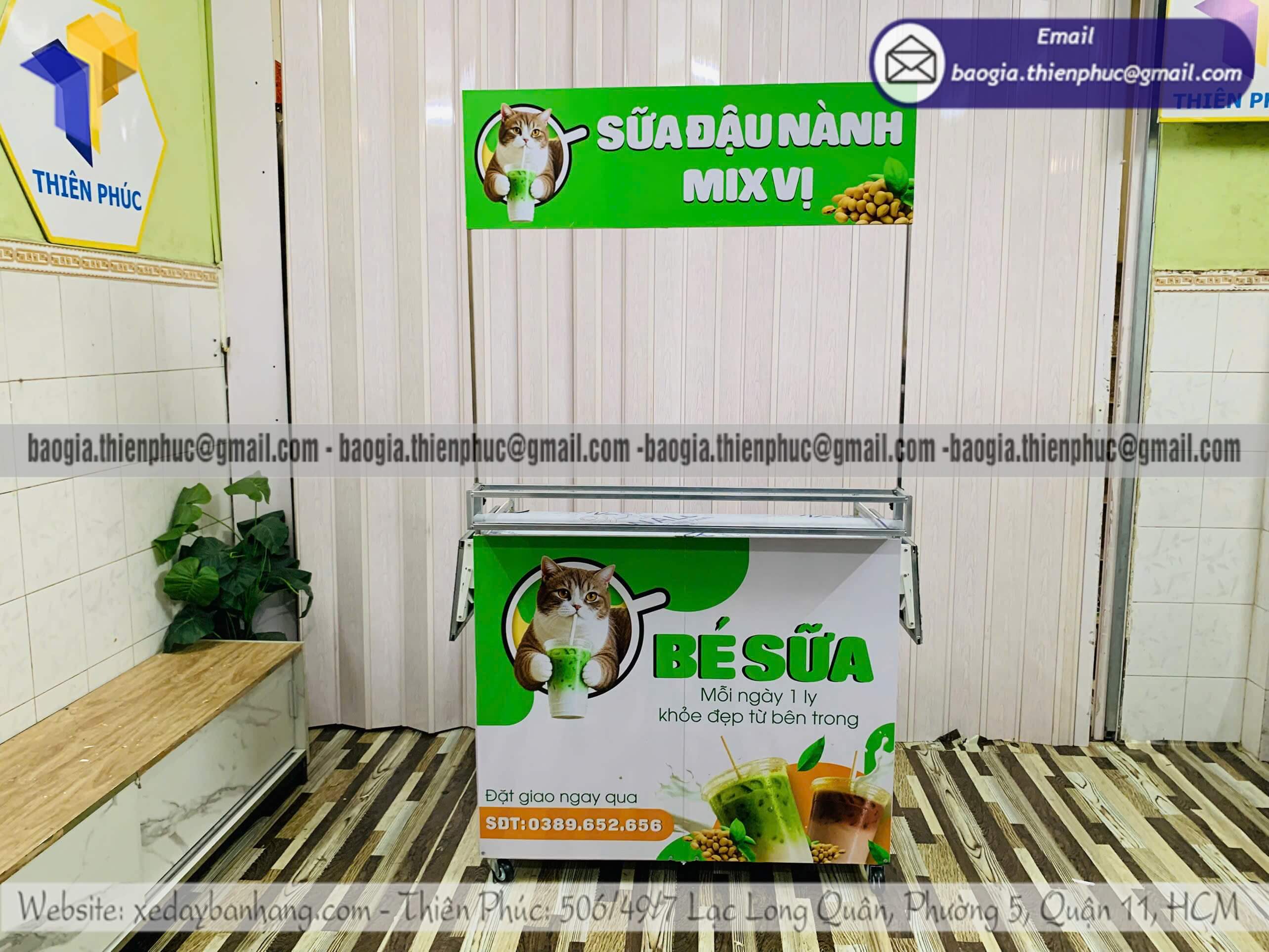 Kệ bán thức uống lắp ráp phục vụ bán hàng rong