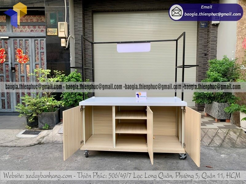 Nơi gia công quầy trưng bày nước ép cao cấp ngoài trời rẻ dành cho quán nước ép sinh tố