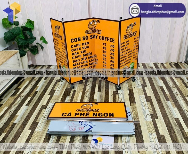 Quầy bán coffee take away hè phố lắp ráp lề đường có thể đặt hàng số lượng lớn được chiết khấu