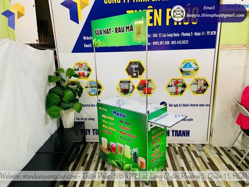 thiết kế xe rau má gấp gọn Gò Vấp