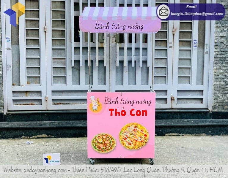 Xe bán bánh tráng lề đường giao ngay