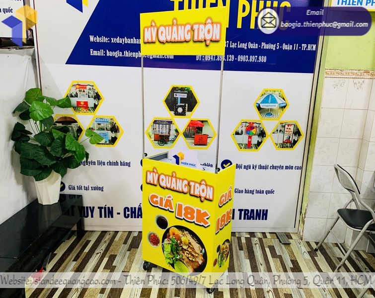 xe mì trộn gấp gọn quận Bình Thạnh