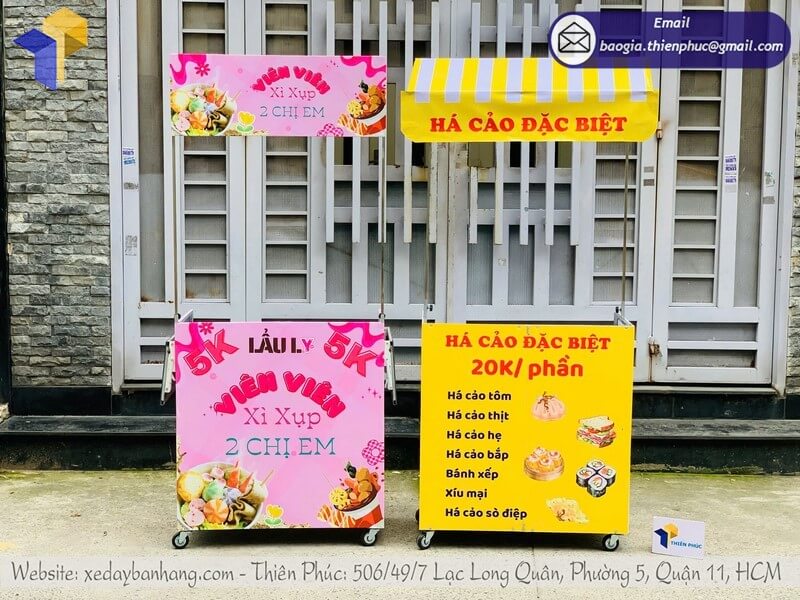 Xưởng sản xuất quầy bán đồ ăn gấp gọn vỉa hè